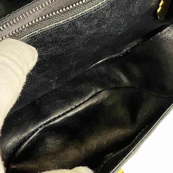 Gucci Old Gucci GG Logo Leather Black Bag Shoulder Bag Women - Picture 5 of 9